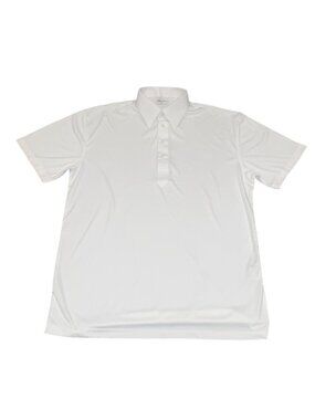 Collars & Co Polo Shirt Large Dress Collar Performance White Lightweight Office
